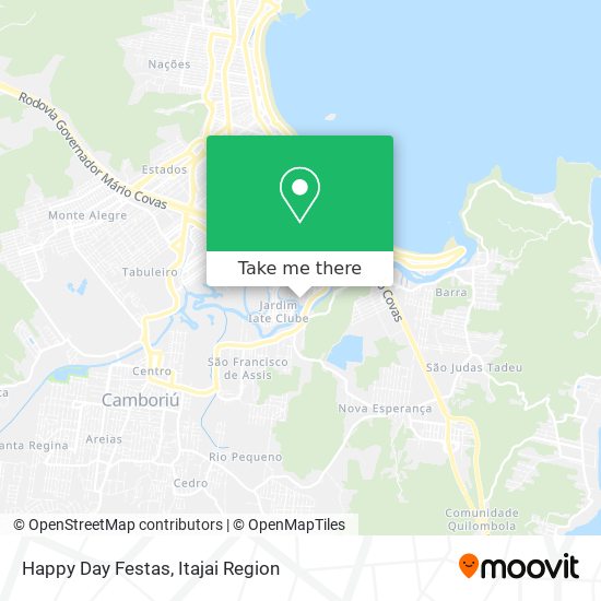 Happy Day Festas map