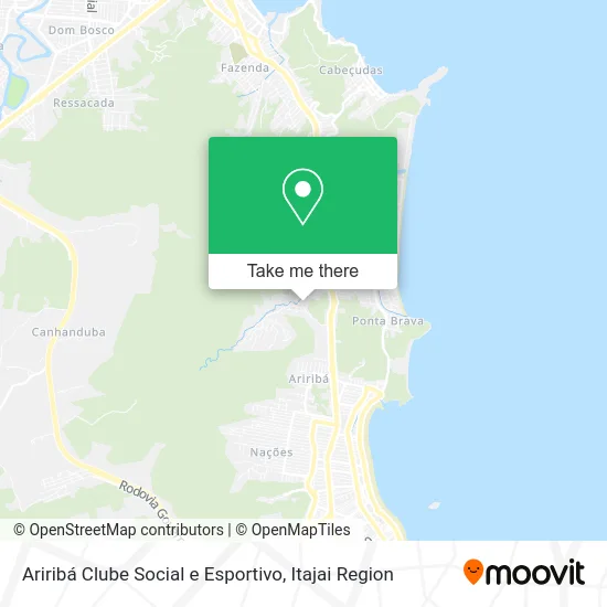 Ariribá Clube Social e Esportivo map