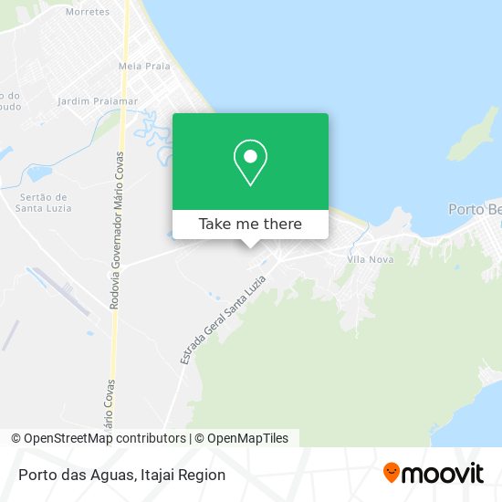 Porto das Aguas map
