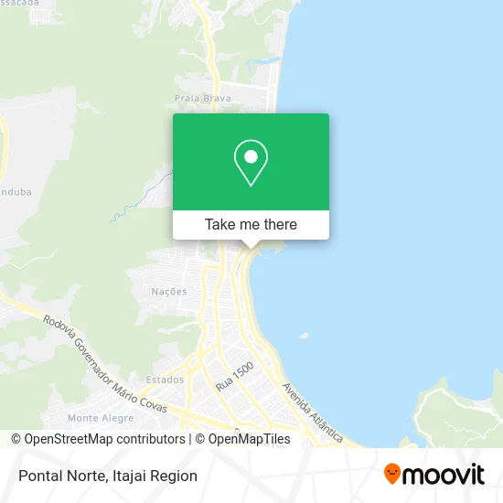 Pontal Norte map