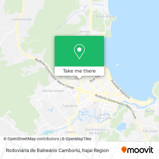 Rodoviária de Balneário Camboriú map