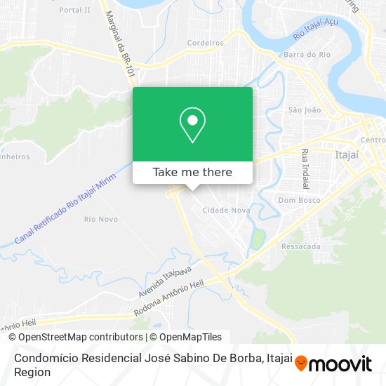 Condomício Residencial José Sabino De Borba map