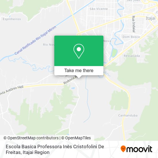Escola Basíca Professora Inês Cristofolini De Freitas map