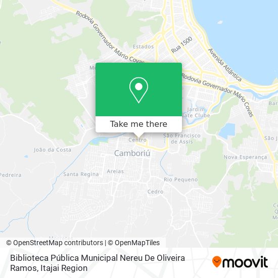 Mapa Biblioteca Pública Municipal Nereu De Oliveira Ramos