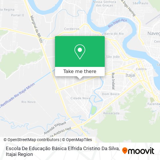Mapa Escola De Educação Básica Elfrida Cristino Da Silva