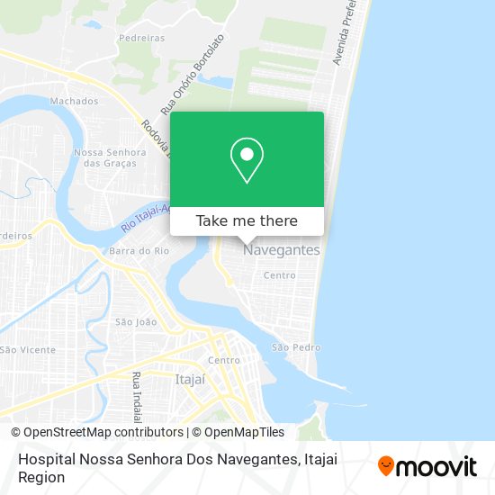 Hospital Nossa Senhora Dos Navegantes map