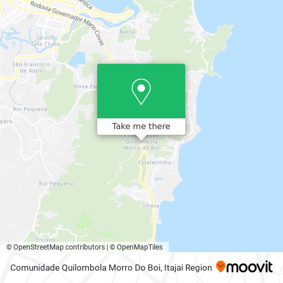Mapa Comunidade Quilombola Morro Do Boi
