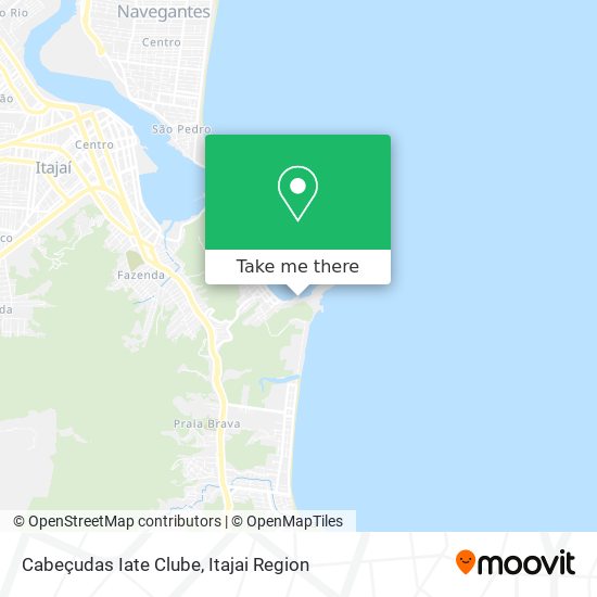 Cabeçudas Iate Clube map