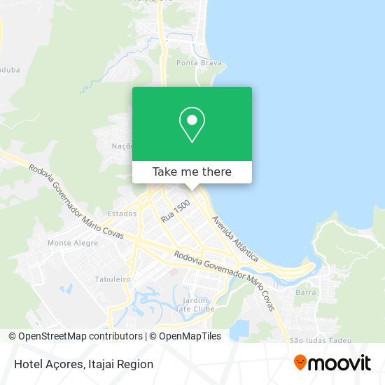 Mapa Hotel Açores