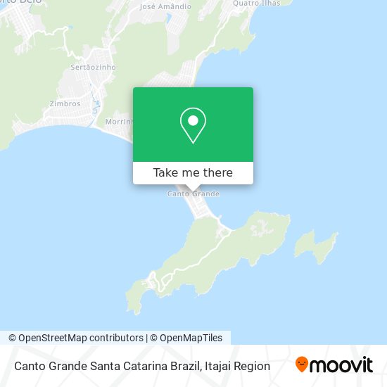 Canto Grande Santa Catarina Brazil map