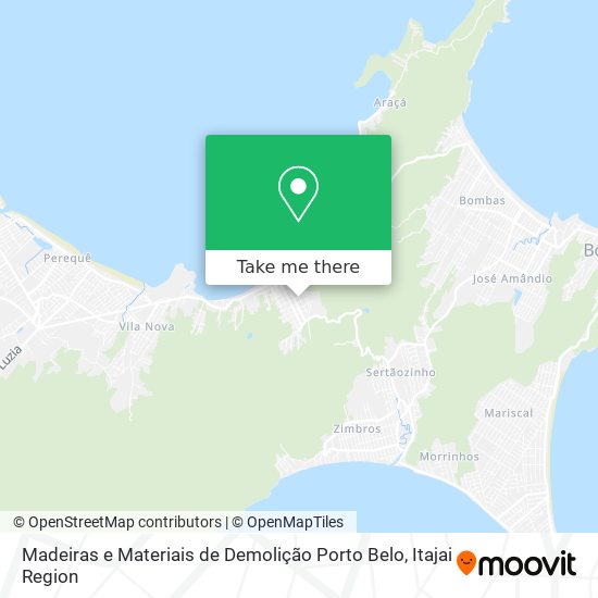 Mapa Madeiras e Materiais de Demolição Porto Belo