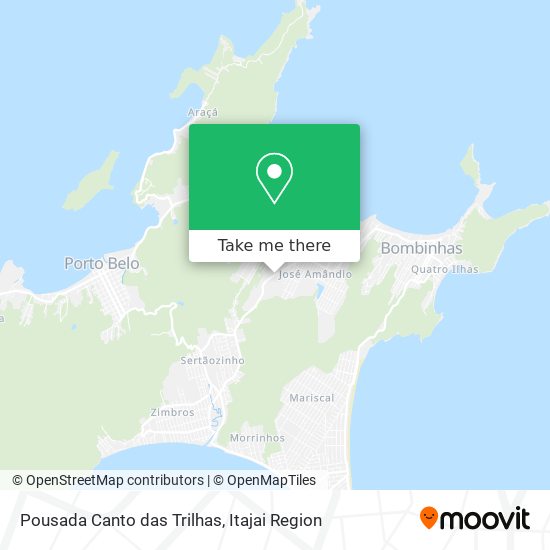 Pousada Canto das Trilhas map