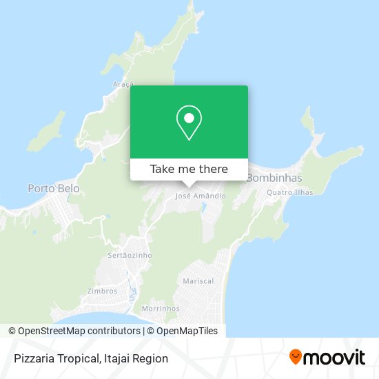 Mapa Pizzaria Tropical