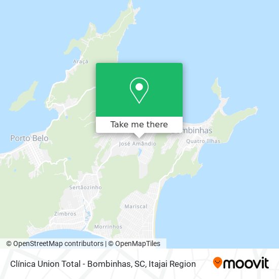 Clínica Union Total - Bombinhas, SC map