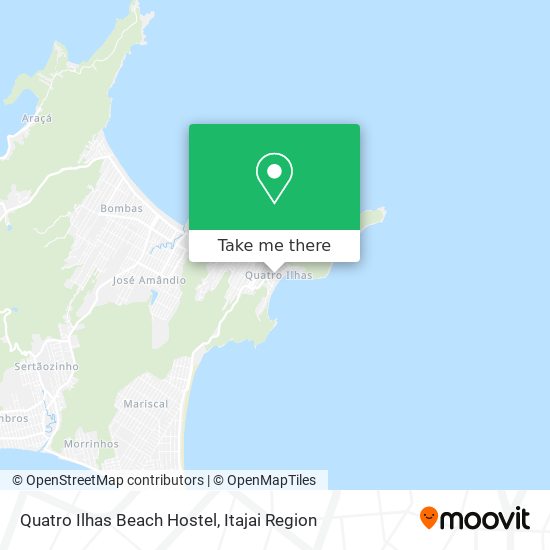 Mapa Quatro Ilhas Beach Hostel