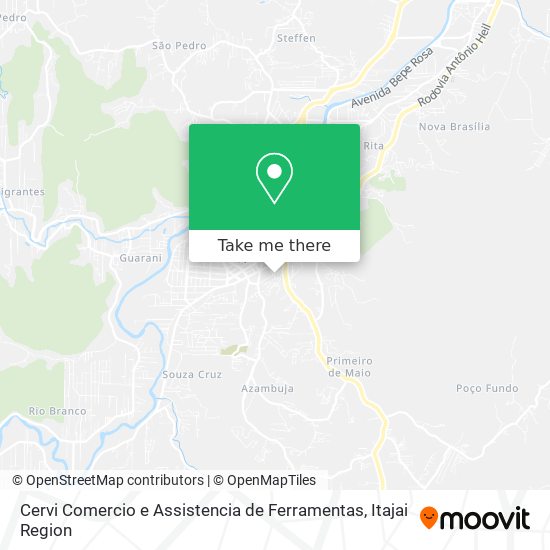 Cervi Comercio e Assistencia de Ferramentas map