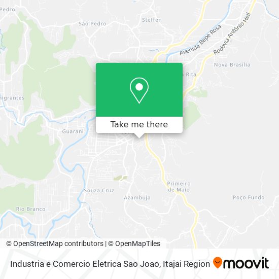 Mapa Industria e Comercio Eletrica Sao Joao