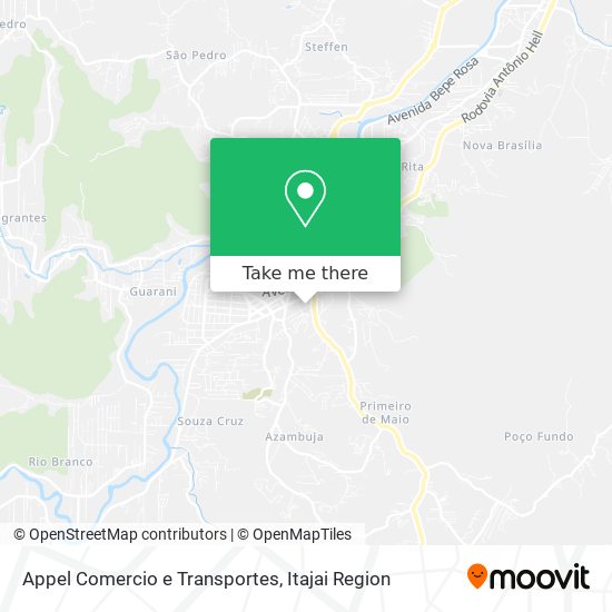 Mapa Appel Comercio e Transportes