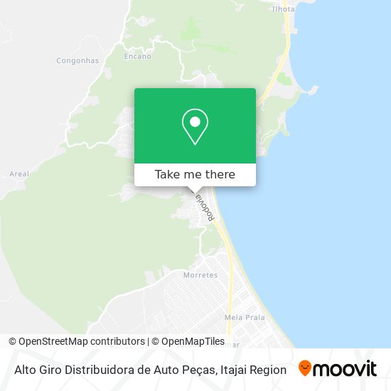 Mapa Alto Giro Distribuidora de Auto Peças