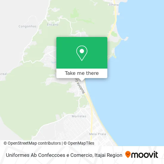 Uniformes Ab Confeccoes e Comercio map