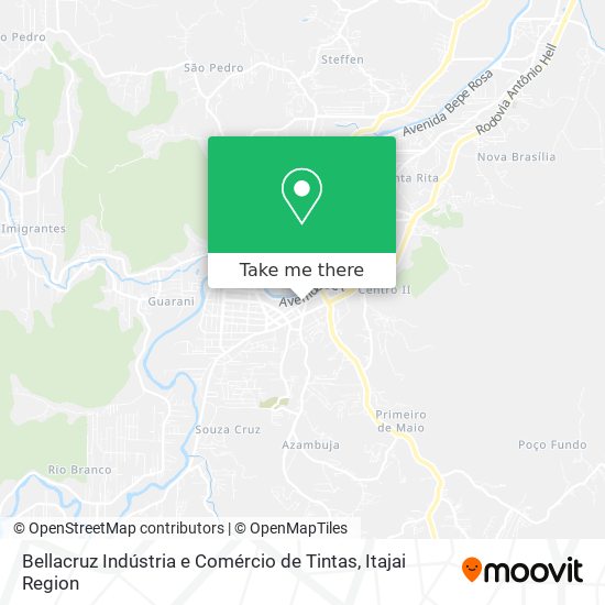 Bellacruz Indústria e Comércio de Tintas map