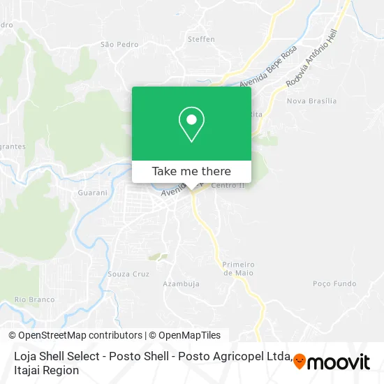 Loja Shell Select - Posto Shell - Posto Agricopel Ltda map