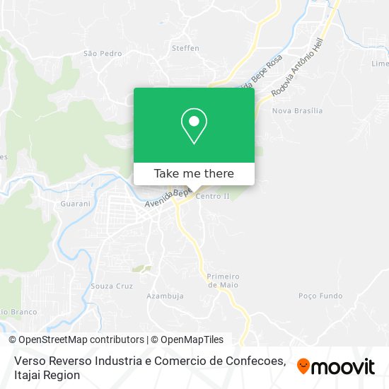 Verso Reverso Industria e Comercio de Confecoes map