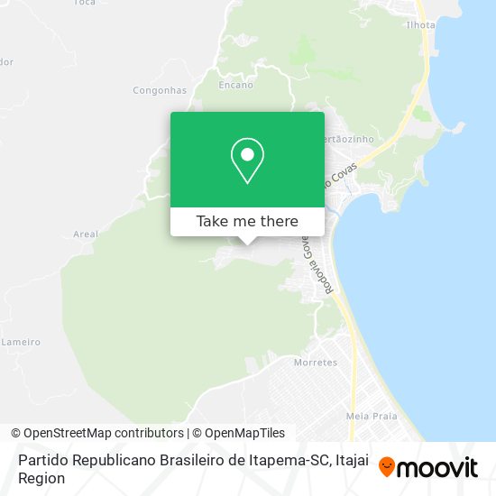 Partido Republicano Brasileiro de Itapema-SC map