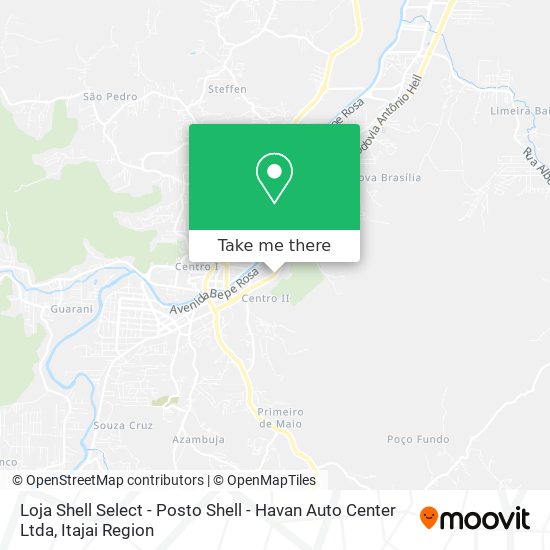 Loja Shell Select - Posto Shell - Havan Auto Center Ltda map