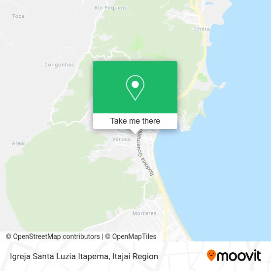 Igreja Santa Luzia Itapema map