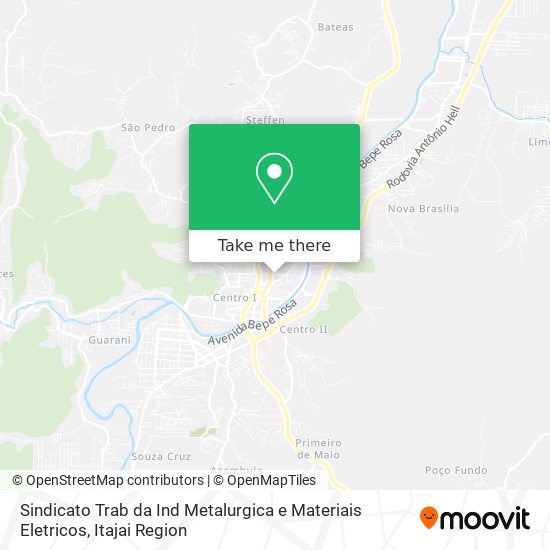 Mapa Sindicato Trab da Ind Metalurgica e Materiais Eletricos