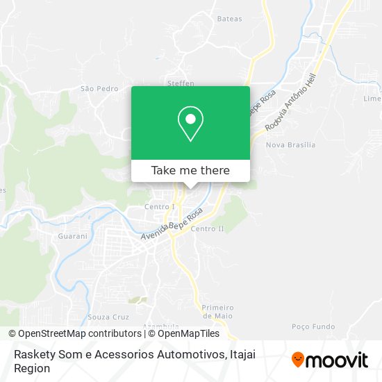 Mapa Raskety Som e Acessorios Automotivos