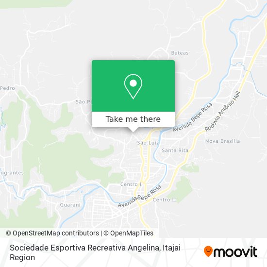 Sociedade Esportiva Recreativa Angelina map