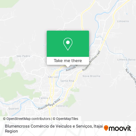 Blumencross Comércio de Veiculos e Serviços map