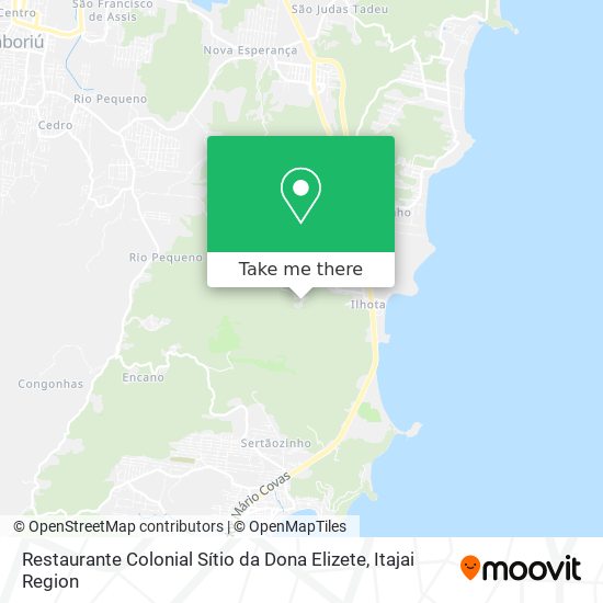 Restaurante Colonial Sítio da Dona Elizete map