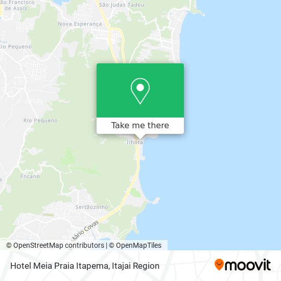 Hotel Meia Praia Itapema map