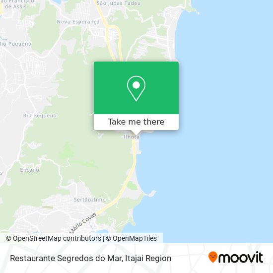 Mapa Restaurante Segredos do Mar