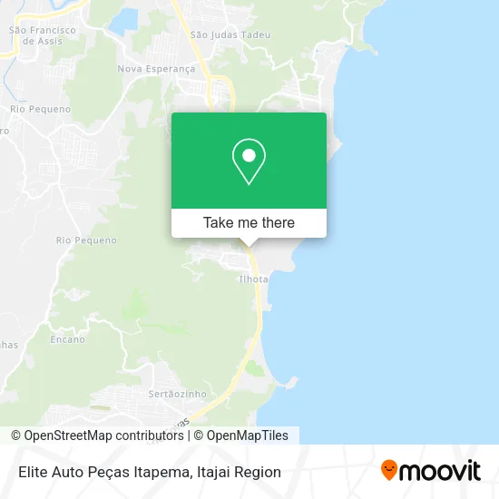 Elite Auto Peças Itapema map
