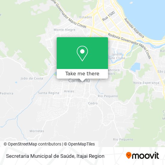 Mapa Secretaria Municipal de Saúde