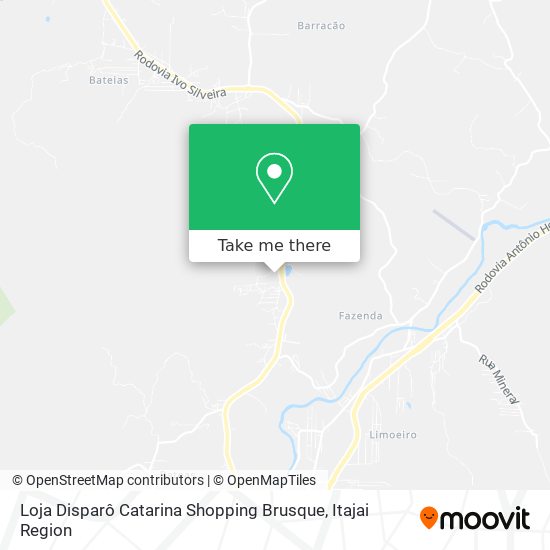 Mapa Loja Disparô Catarina Shopping Brusque
