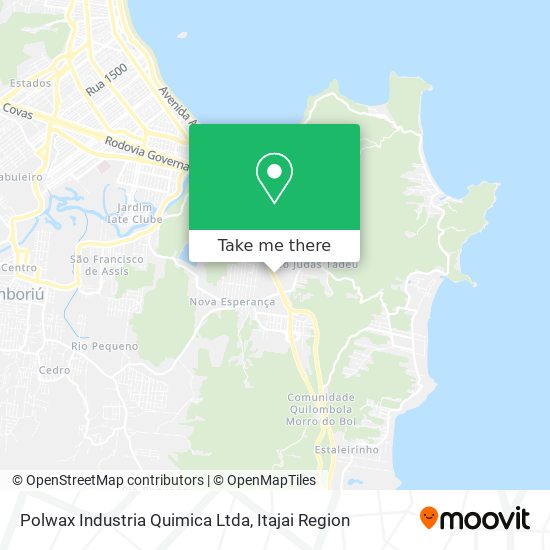 Mapa Polwax Industria Quimica Ltda