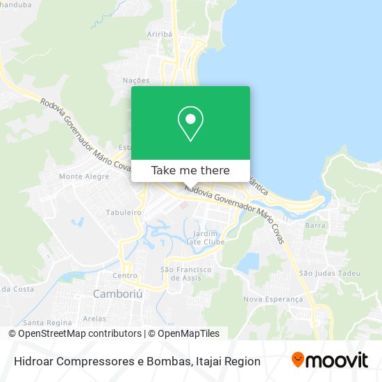 Hidroar Compressores e Bombas map