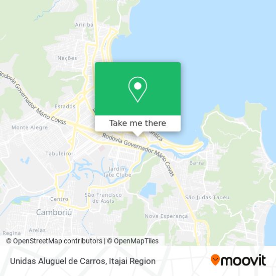 Unidas Aluguel de Carros map