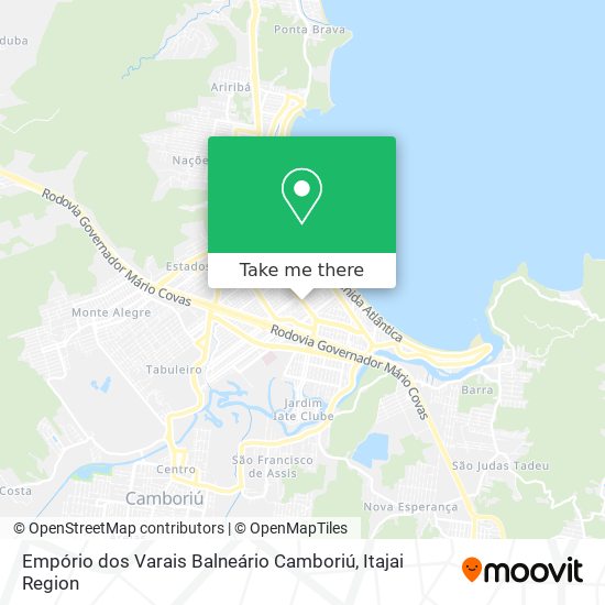 Mapa Empório dos Varais Balneário Camboriú