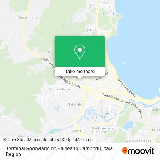 Terminal Rodoviário de Balneário Camboriú map