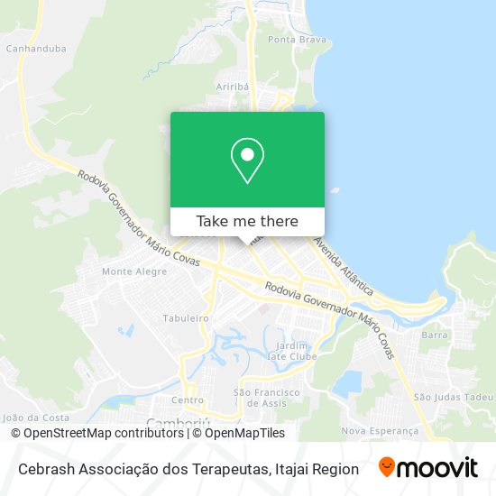 Cebrash Associação dos Terapeutas map