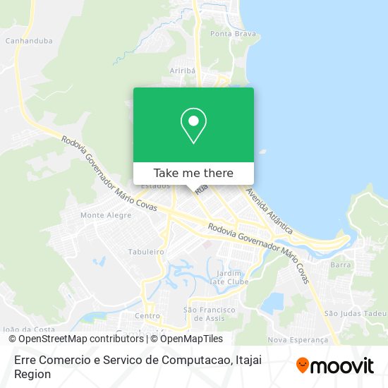 Erre Comercio e Servico de Computacao map