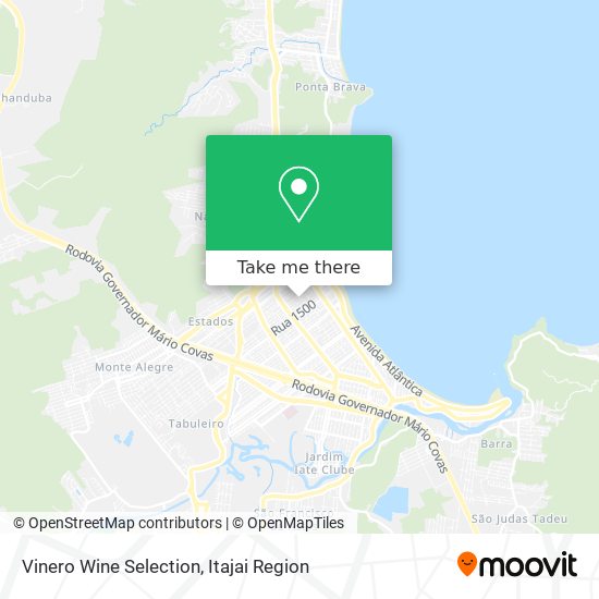 Vinero Wine Selection map