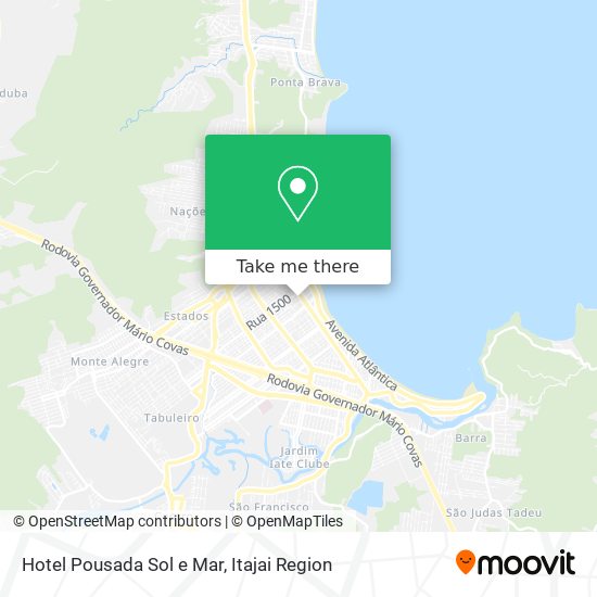 Hotel Pousada Sol e Mar map