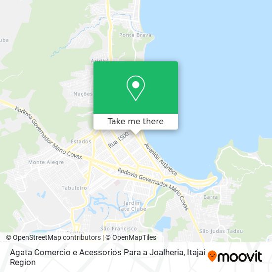 Mapa Agata Comercio e Acessorios Para a Joalheria